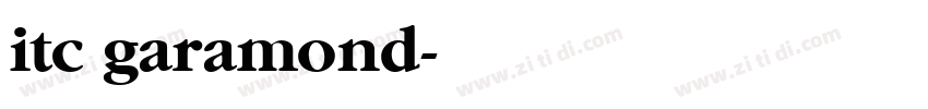 itc garamond字体转换